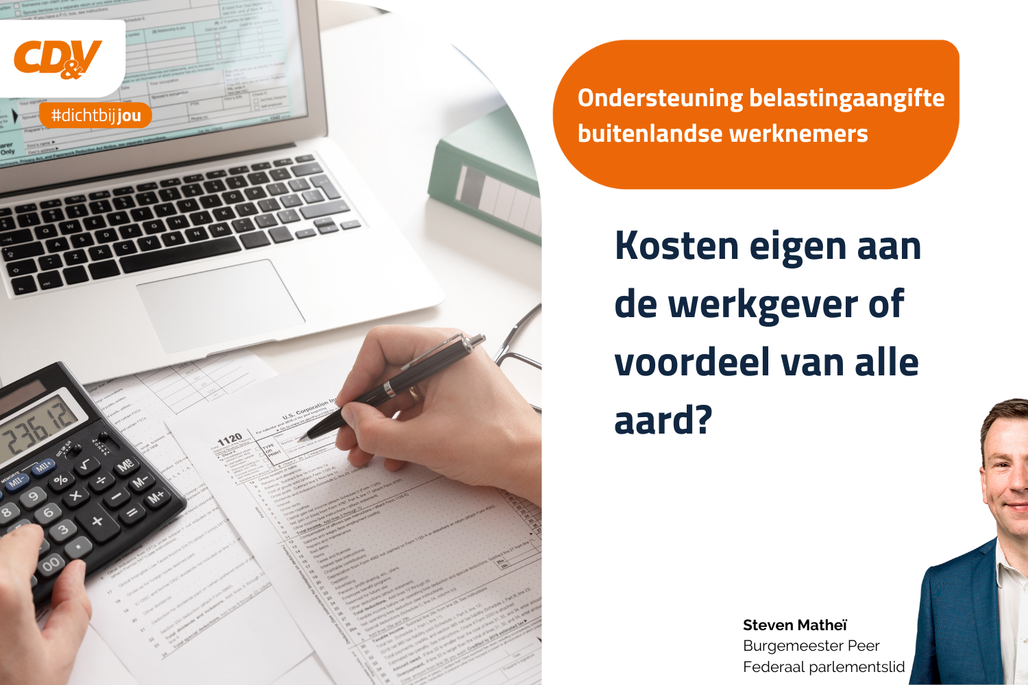Ondersteuning belastingaangifte buitenlandse werknemers: kosten eigen aan de werkgever of voordeel alle aard?