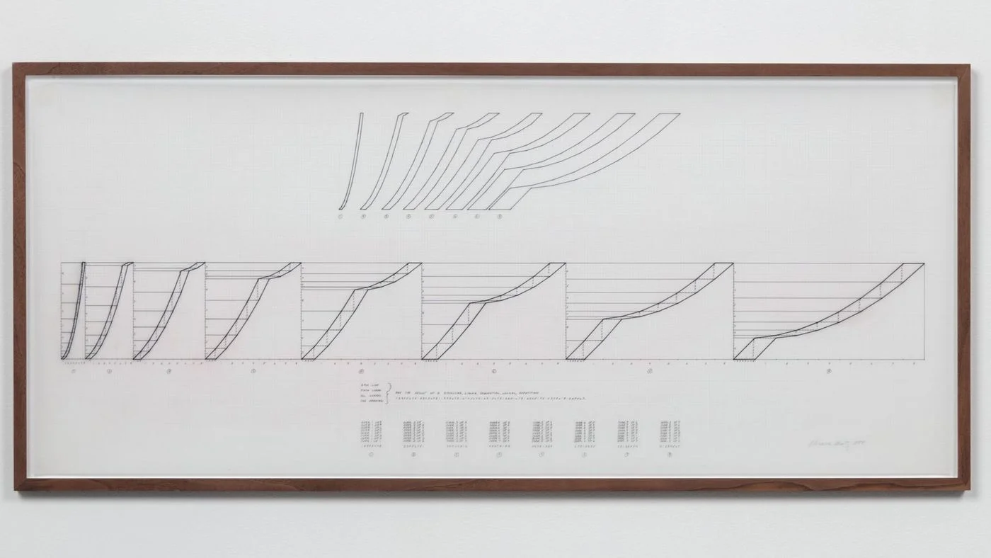 Channa Horwitz, "8 Shapes Explanation for Flowing and Numbers," 1980. Photo by Brica Wilcox.