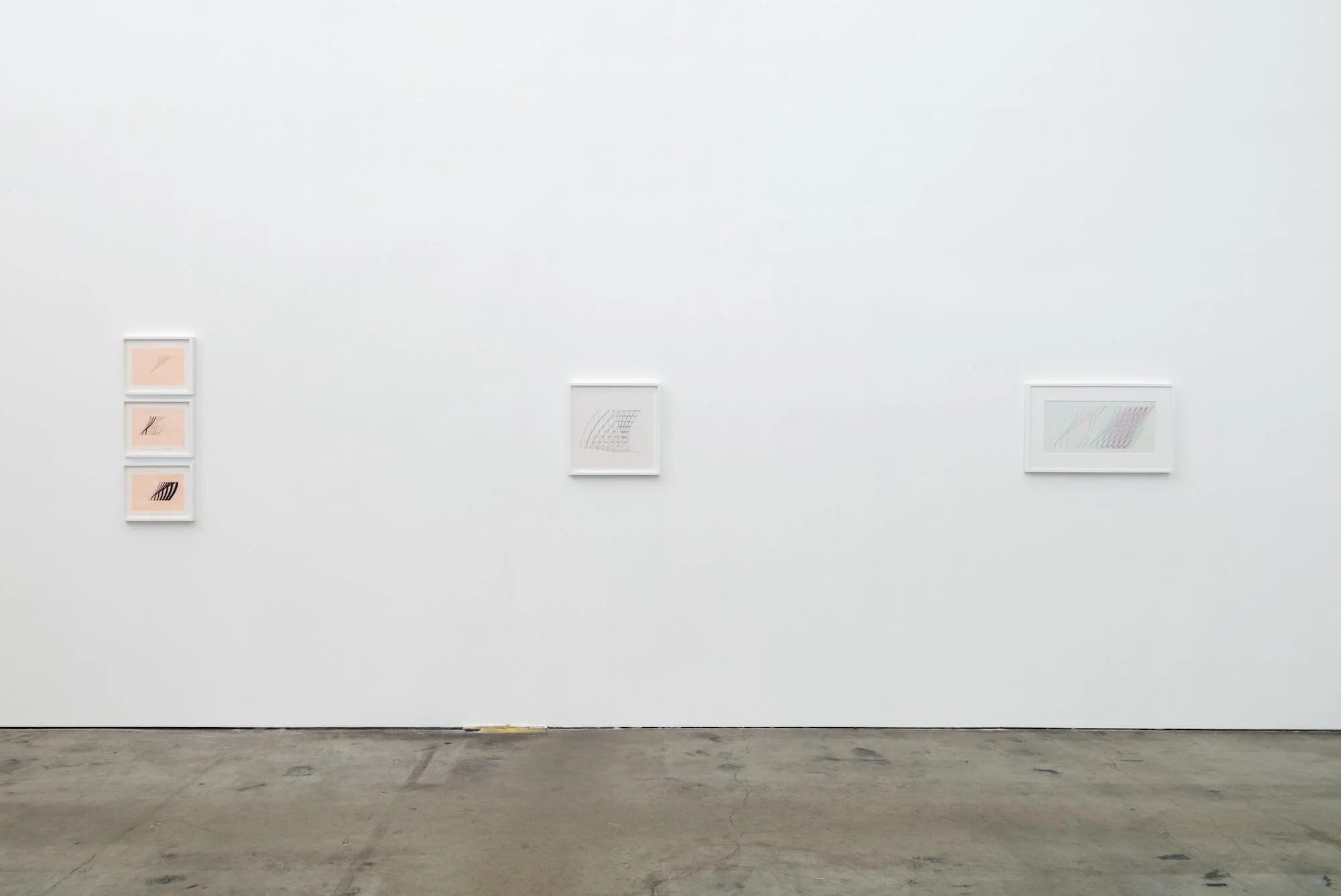 Installation view of “Structures” by Channa Horowitz. 2018. Photo courtesy of Ghebaly Gallery.