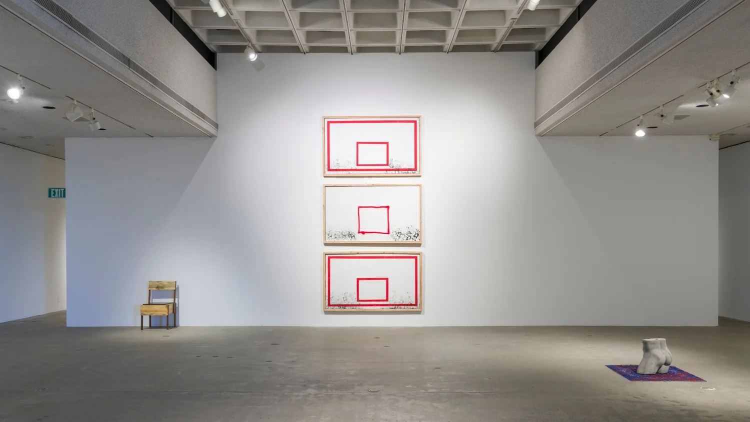 Installation view, Gravity , Los Angeles Municipal Art Gallery, February 14 – April 14, 2019. Photo by Jeff McLane. Photo courtesy of the Los Angeles Municipal Art Gallery.