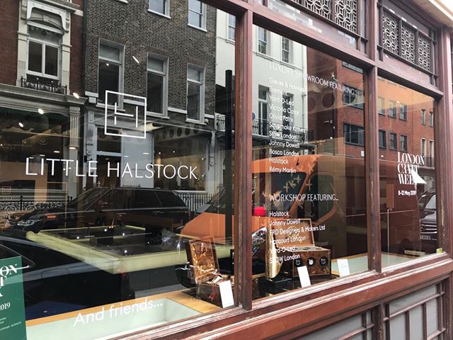 Opening today - our Savile Row pop-up for Little Halstock and London Craft Week featuring a host of wonderful luxury brands, and a basement workshop. Please do drop by - 31 Savile Row open until Saturday at 4pm  @littlehalstock @londoncraftweek #lond