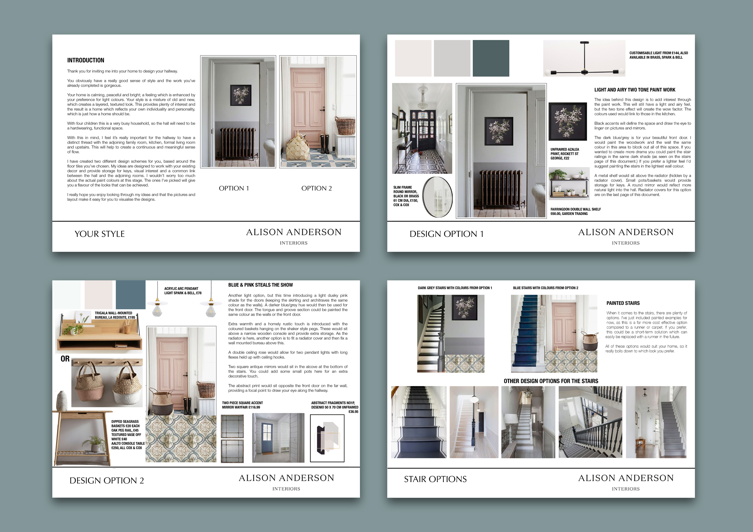 Hallway - Initial Design Concepts