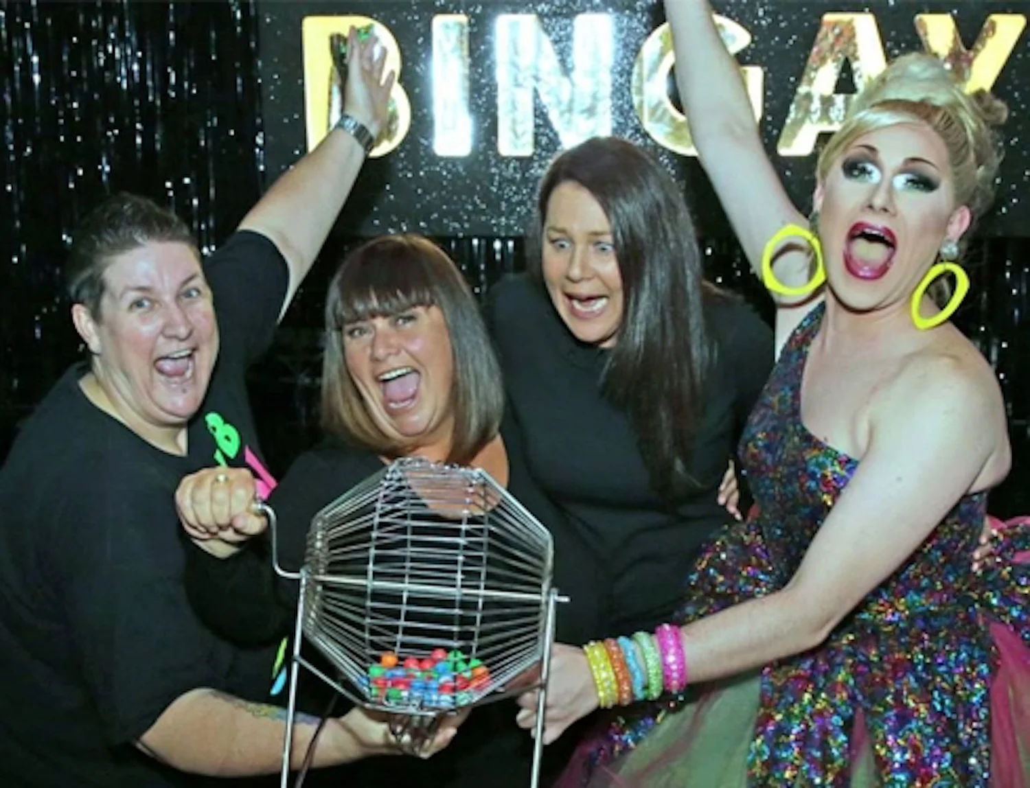 Charisma Belle hosts bingo for Dawn French and Julia Morris