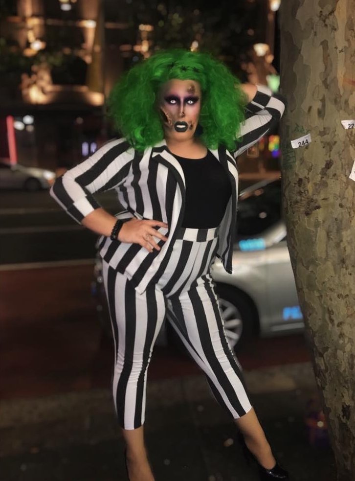 Pomara Fifth as Beetle Juice.