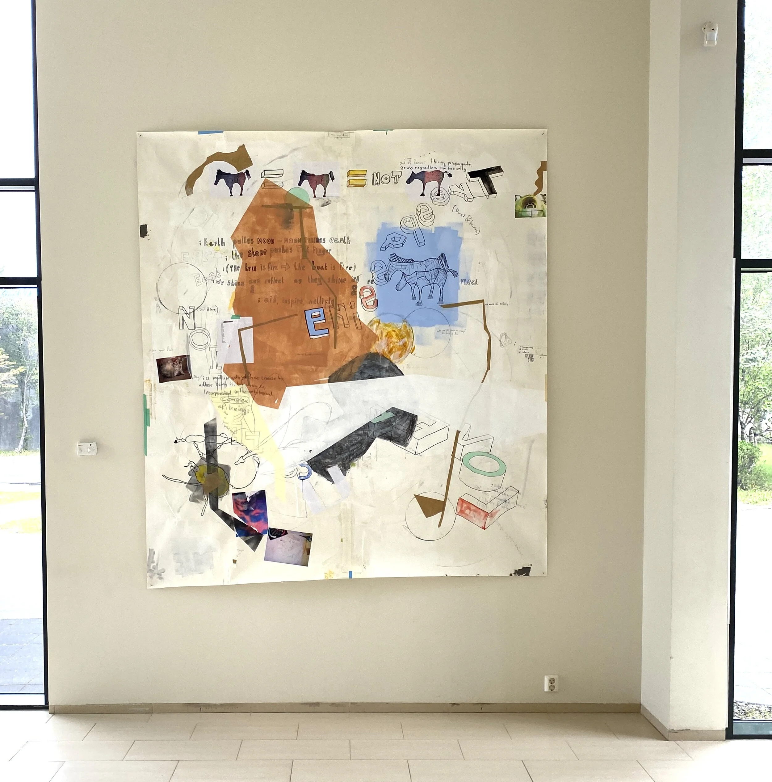 untitled (horse drawing) 200x250cm