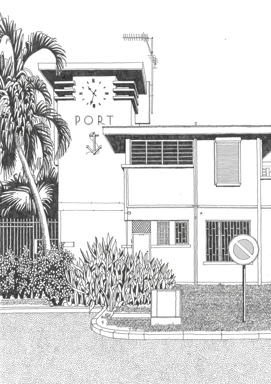 Le Bâtiment du Port, Nouveaux Quais, Pointe-à-Pitre, Guadeloupe