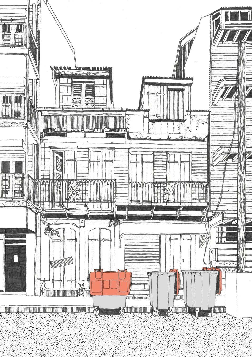 Rue Gambetta, Pointe-à-Pitre, Guadeloupe