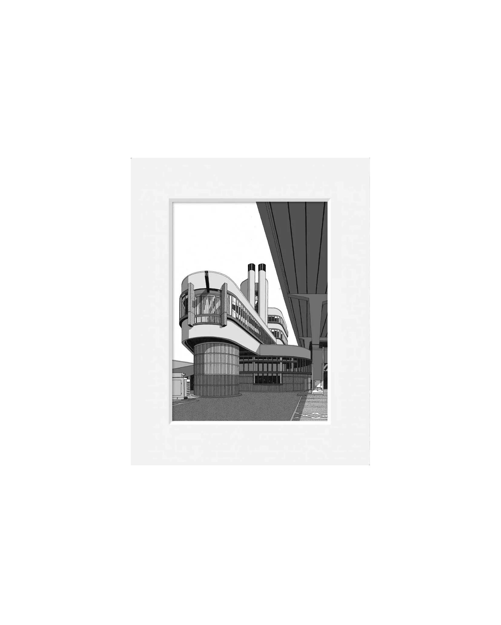 Shop_Framed_Paddington_Battleship_Building-BW-mount_A5.jpg