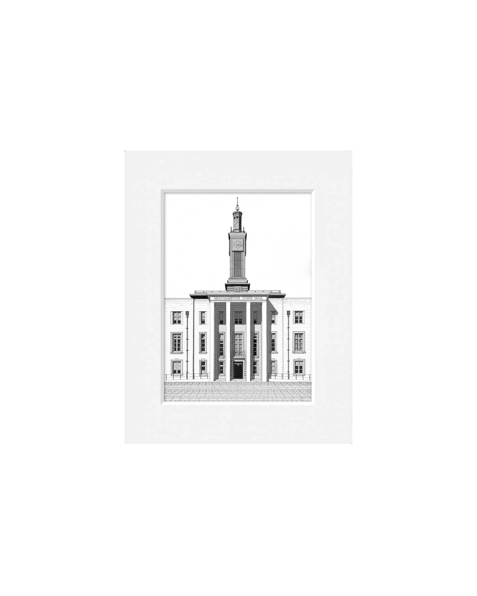 Shop_Framed_Walthamstow_Town-Hall-BW_mount_A5.jpg