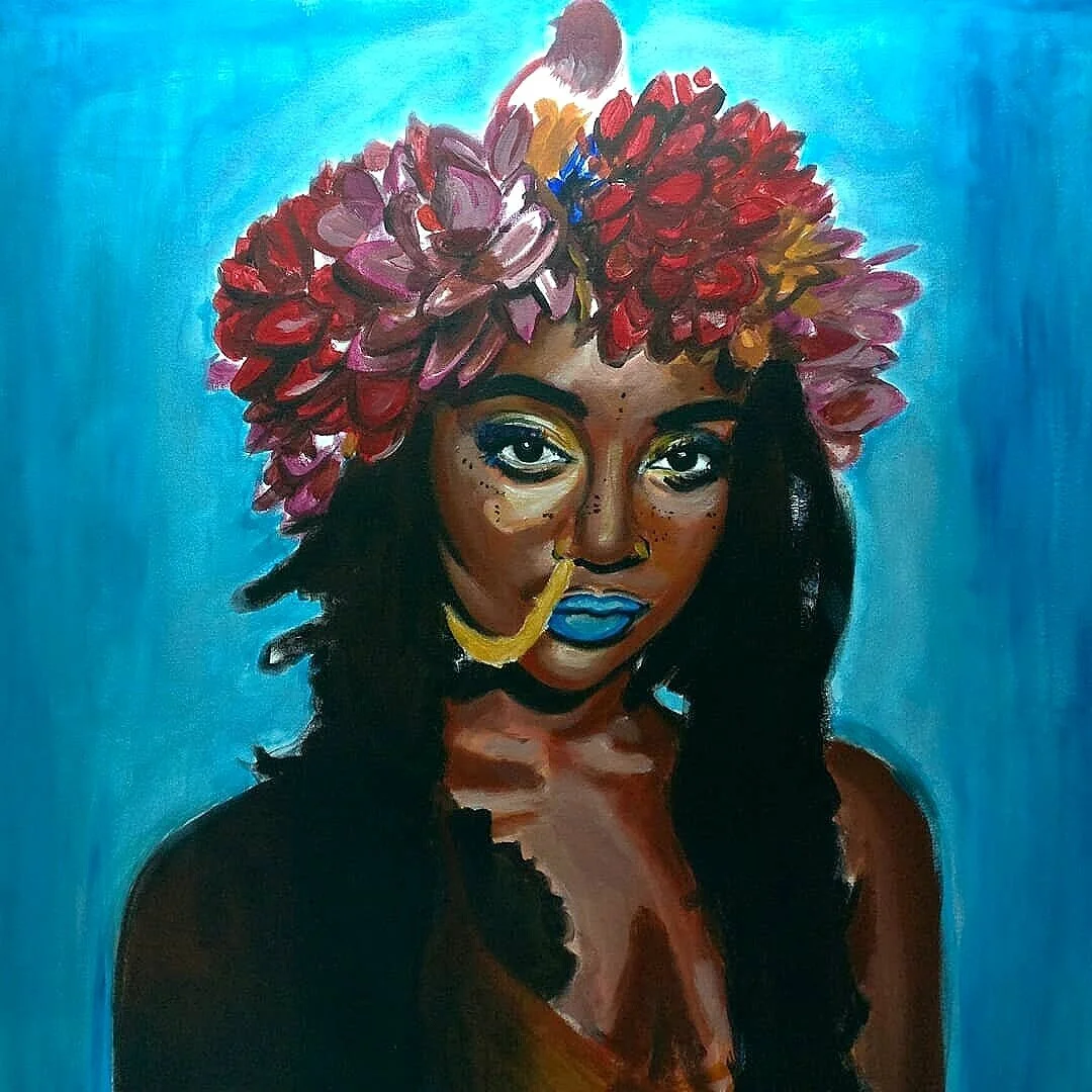 She Is Expressive (2018)  32 inches x 40 inches