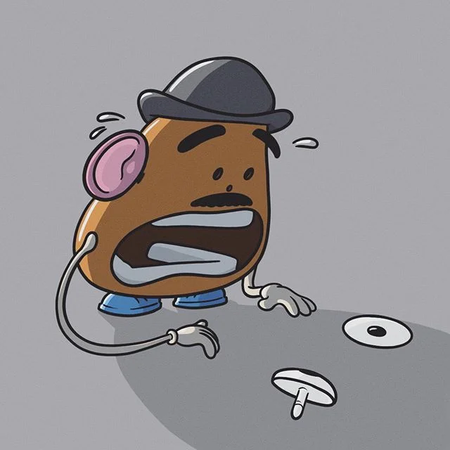 Prompt number 15:
MR PATATOHED!!! 🥔
-
-
#potato #mrpotatohead #toystory #funny #panicking #cartoon #illustration #digitalillustration #photoshop #wacom