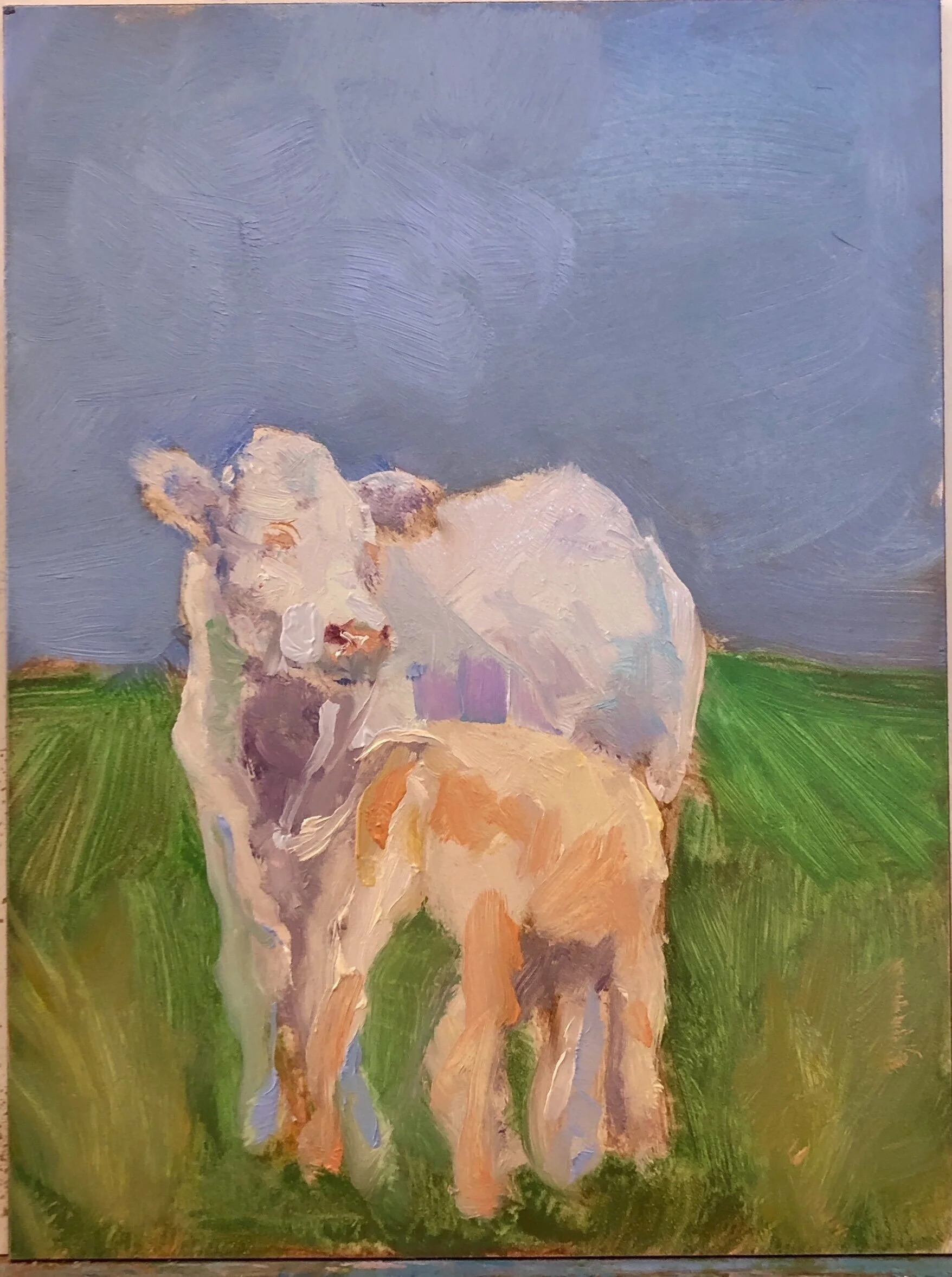 Calf and Cow in Ukraine