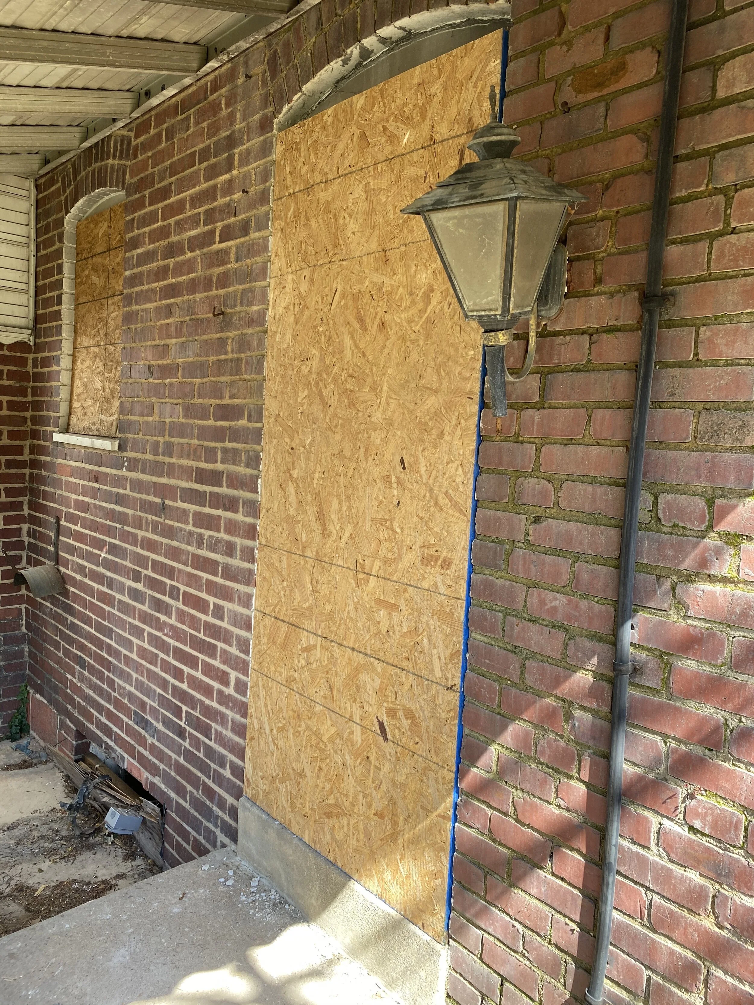 2021 Boarding up a house in the community — Odenton Lodge No. 209 A.F