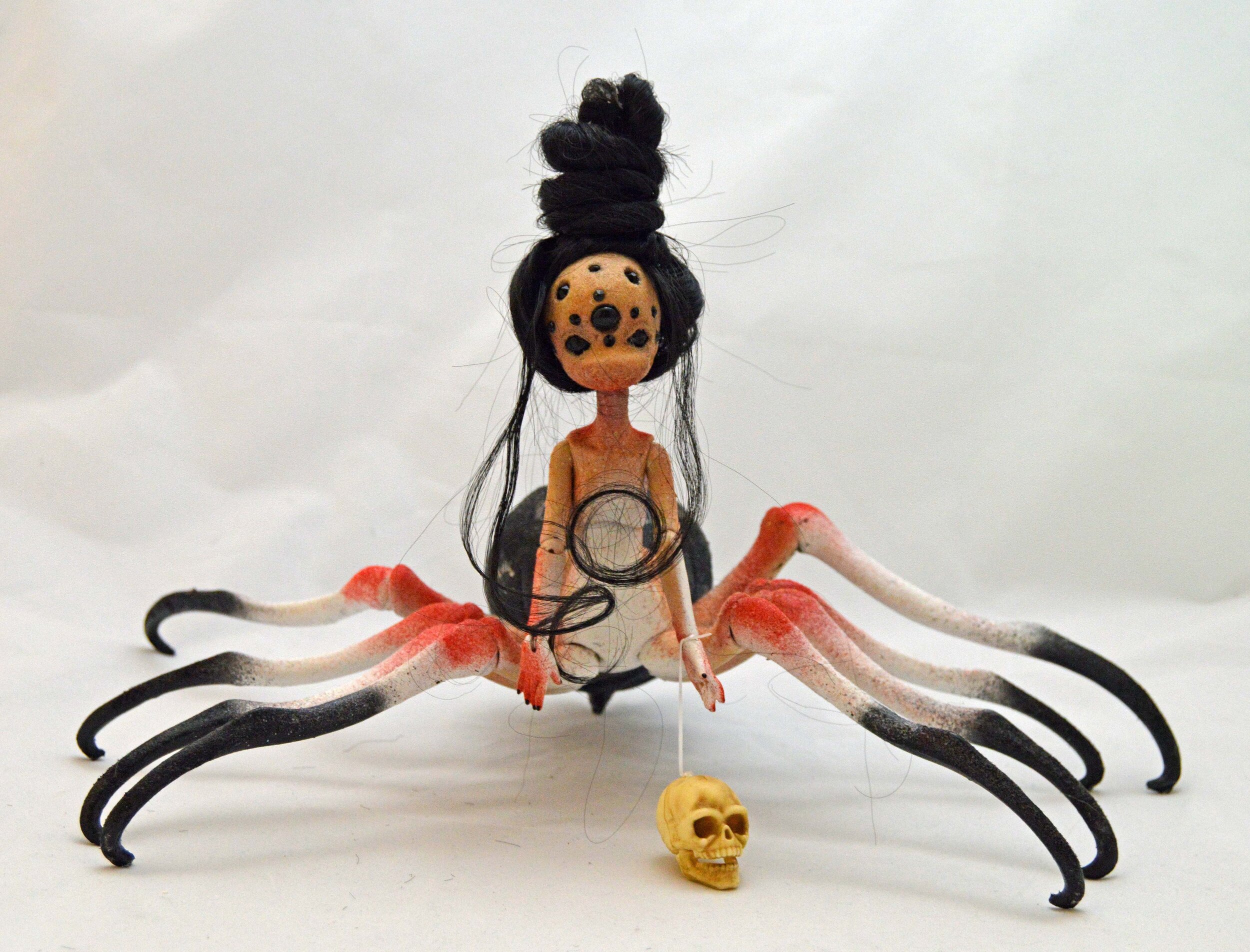 (#31) 75 Apples Art- Resin BJD Spider JORŌGUMO Yokai OOAK Doll Beautiful