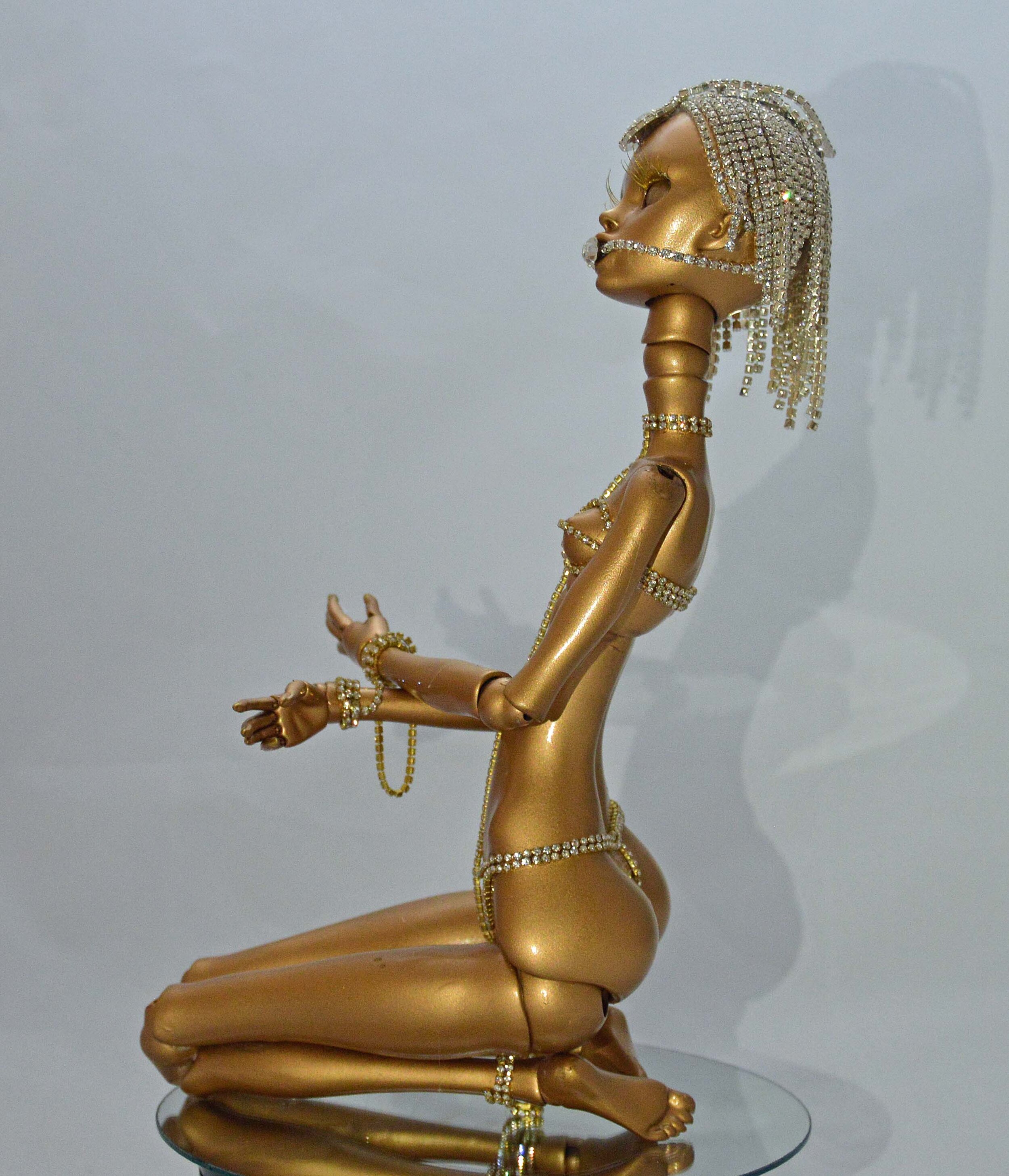 Art OOAK Gold BJD Dolls