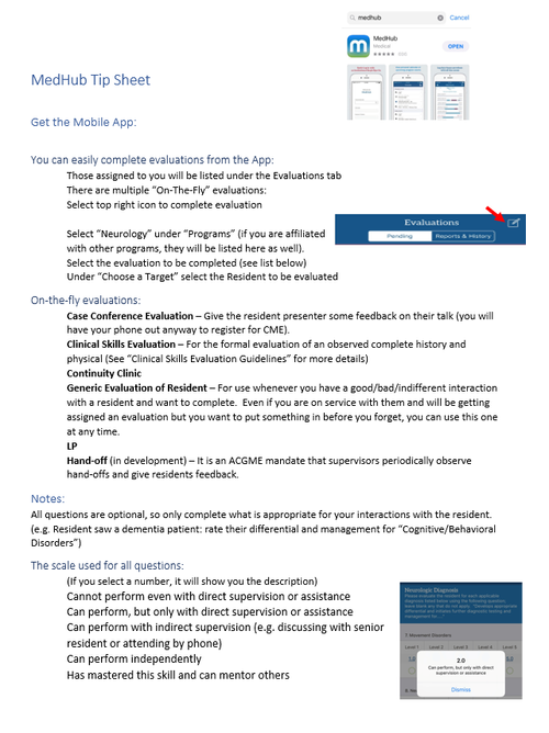 Medhub Address Using MedHub — Resident Handbook