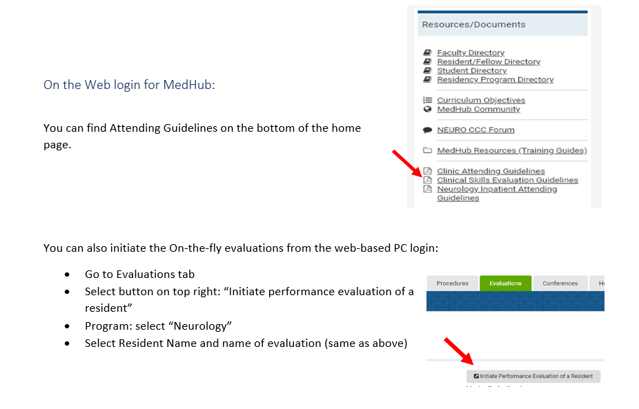 Using MedHub — Resident Handbook