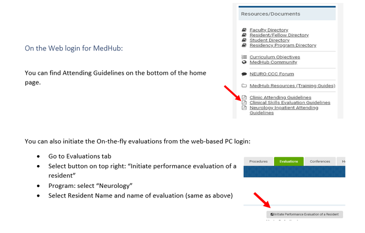 Medhub Address Using MedHub — Resident Handbook