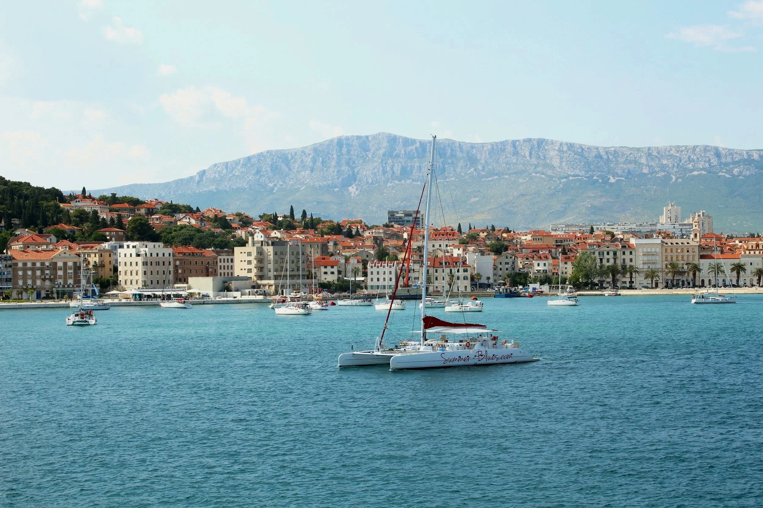 Croatia elopement on a yatch