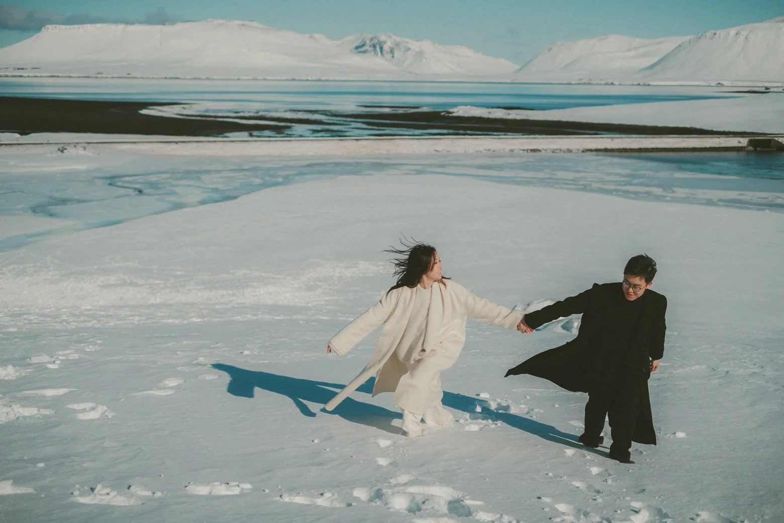 Adventure elopement couple in Snæfellsnes Iceland