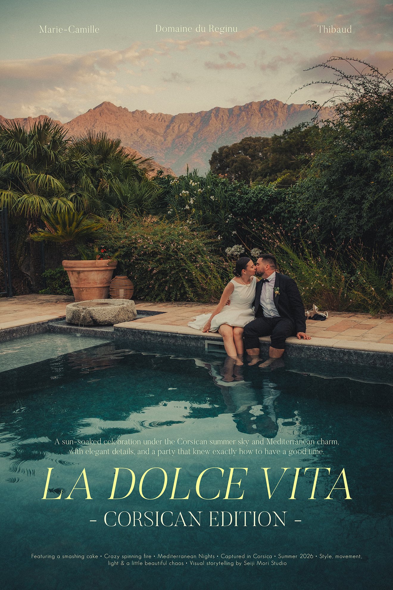 Une galerie du mariage au Domaine du Reginu en Corse
