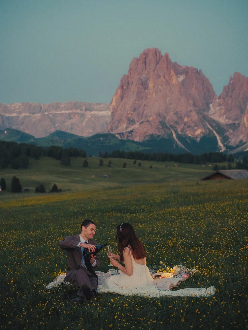 One year ago, G &amp; K spent an evening in the Dolomites doing things entirely their own way&mdash;with the freedom to slow down and just be present with each other.

They started in the warmth of the golden hour, with that mix of excitement and ant