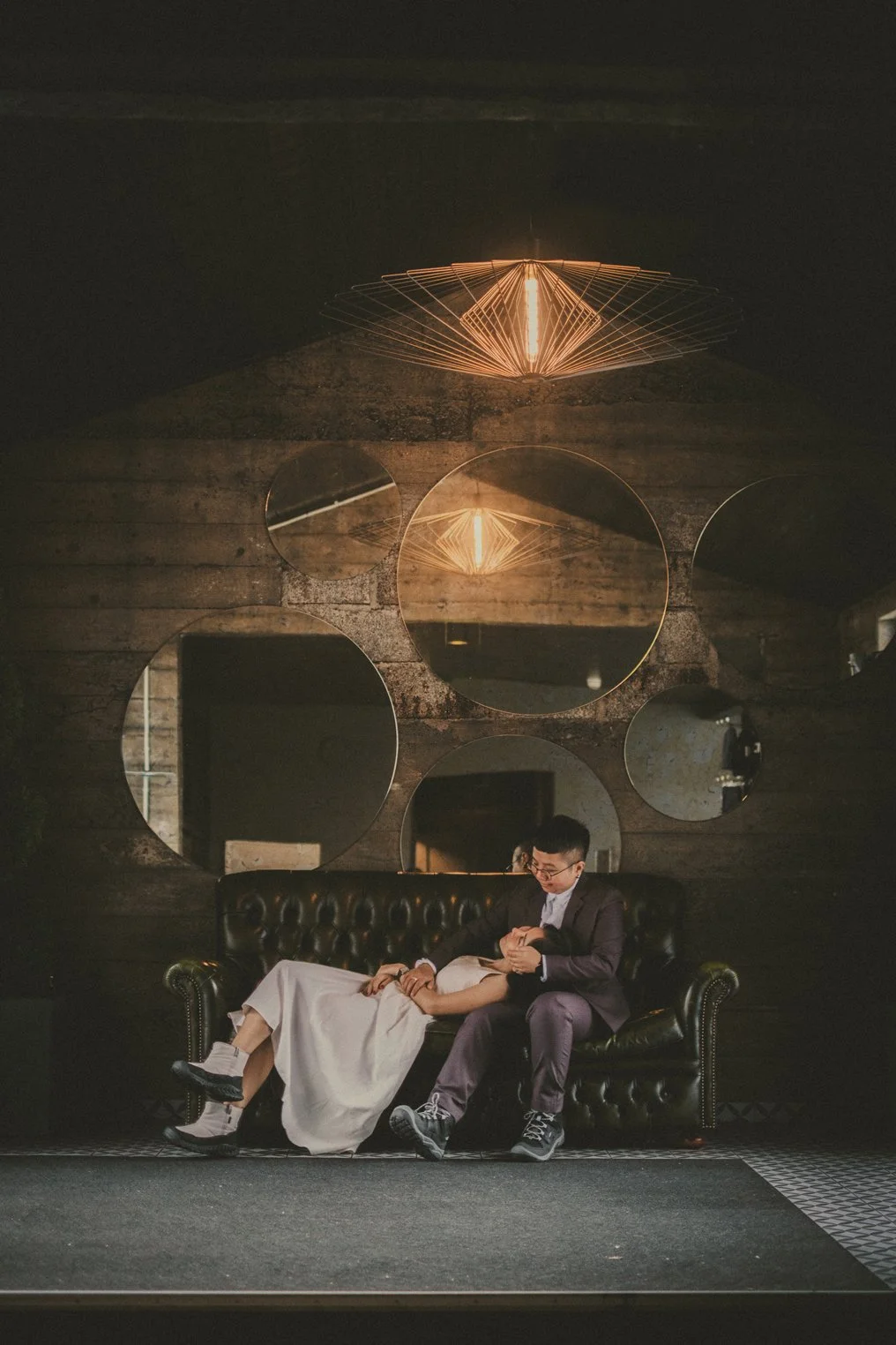 iceland elopement photographer capturing couple preparation in a hotel