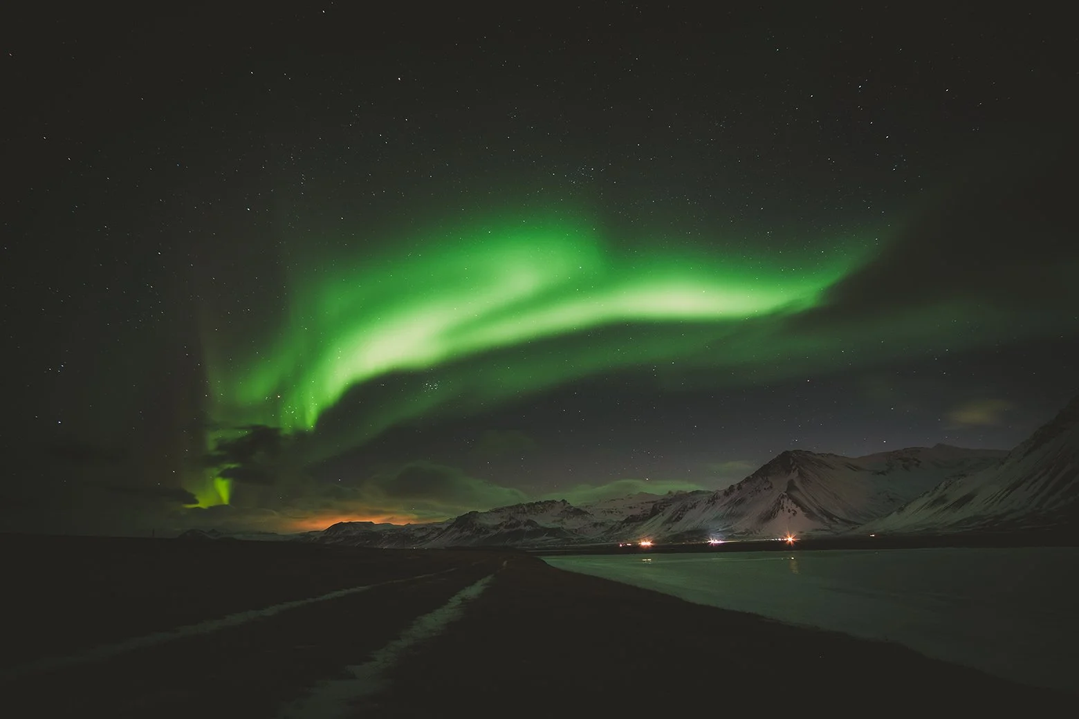 Iceland Elopement with aurora photographer and videographer