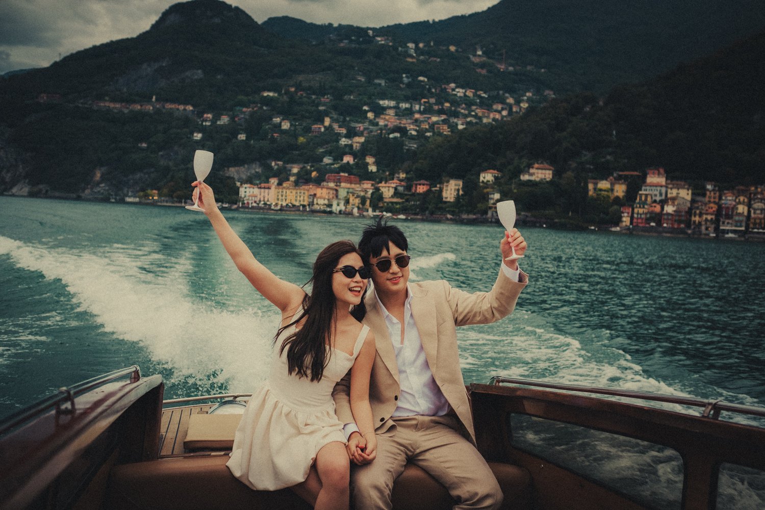 Honest and authentic engagement photographer and videographer in Lake Como.