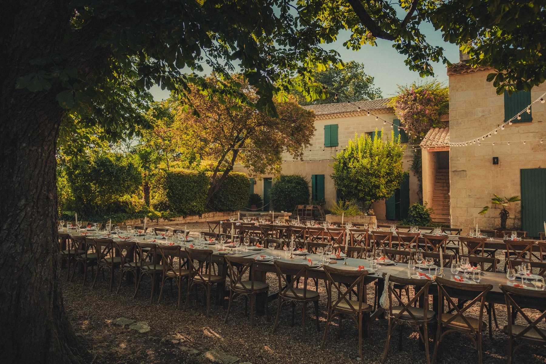 Provence wedding venue for summer outdoor