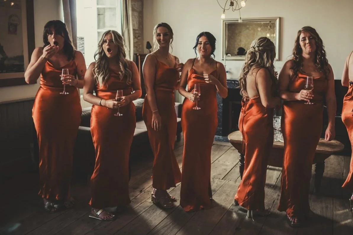 bridesmaids shocked reaction first look bride