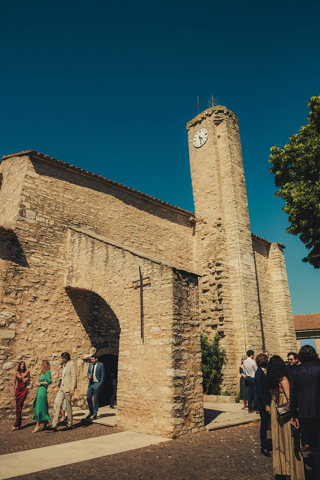 Religious wedding ceremony in the South of France.