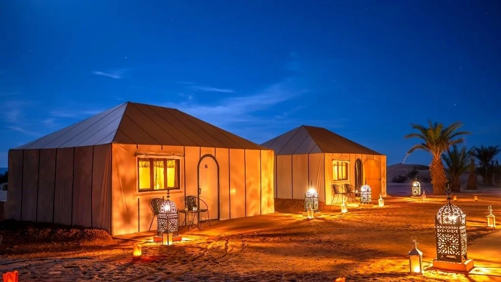 Best locations to elope in Morocco Sahara desert with luxury desert camp