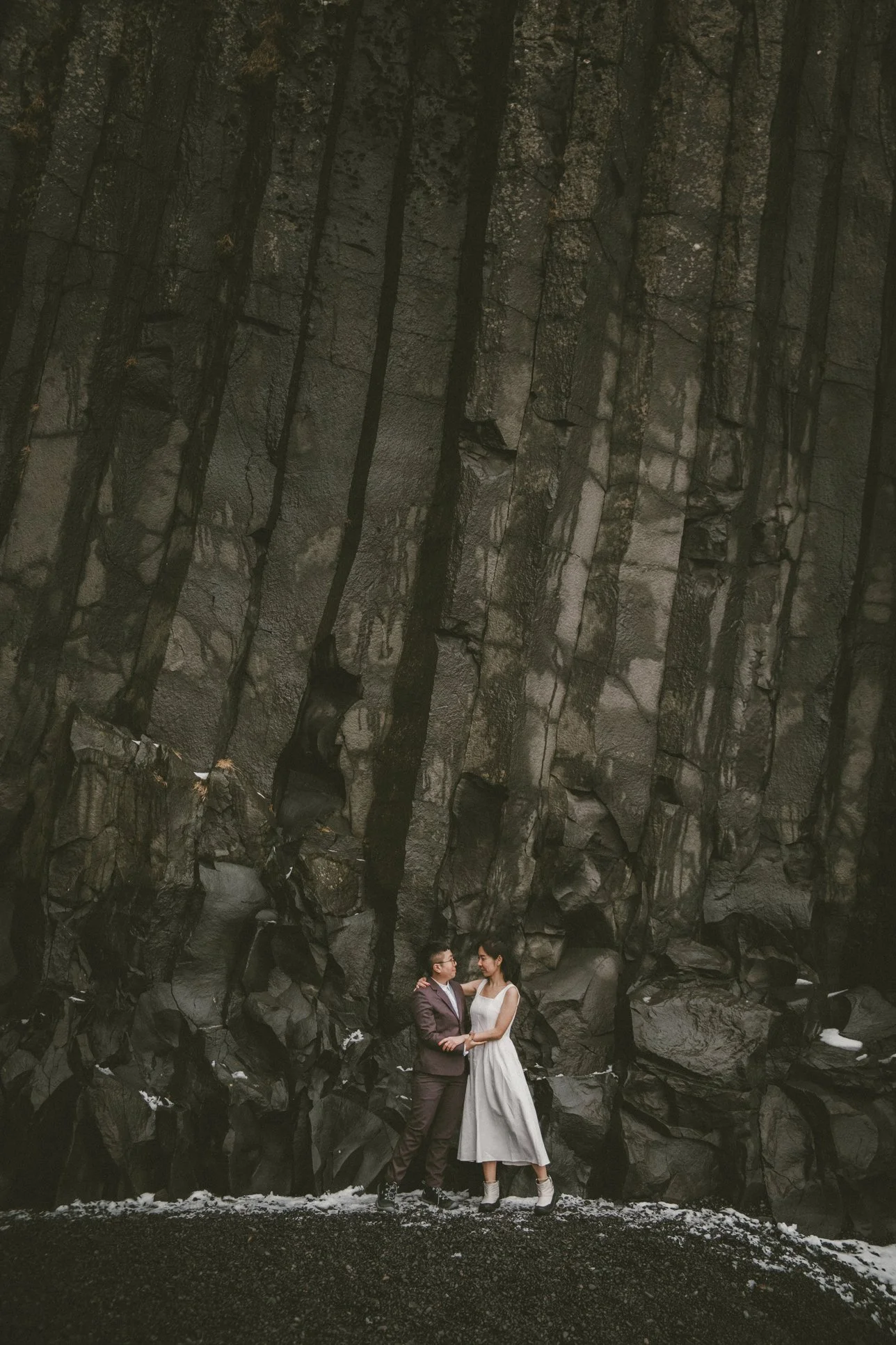 adventure elopement in black sand beach iceland