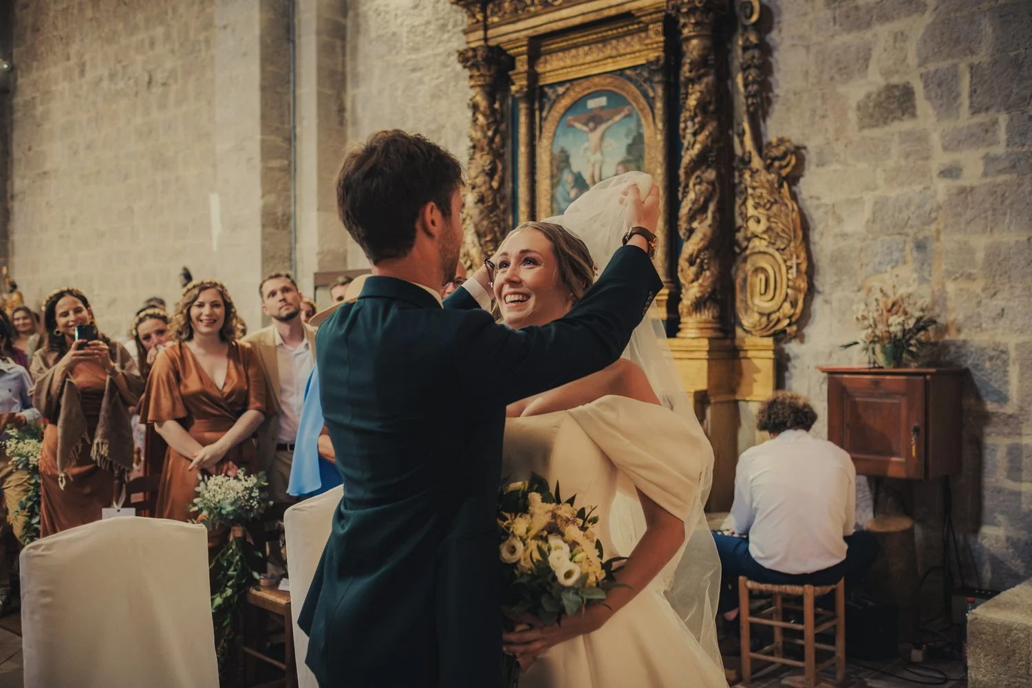 Religious wedding ceremony in Provence.