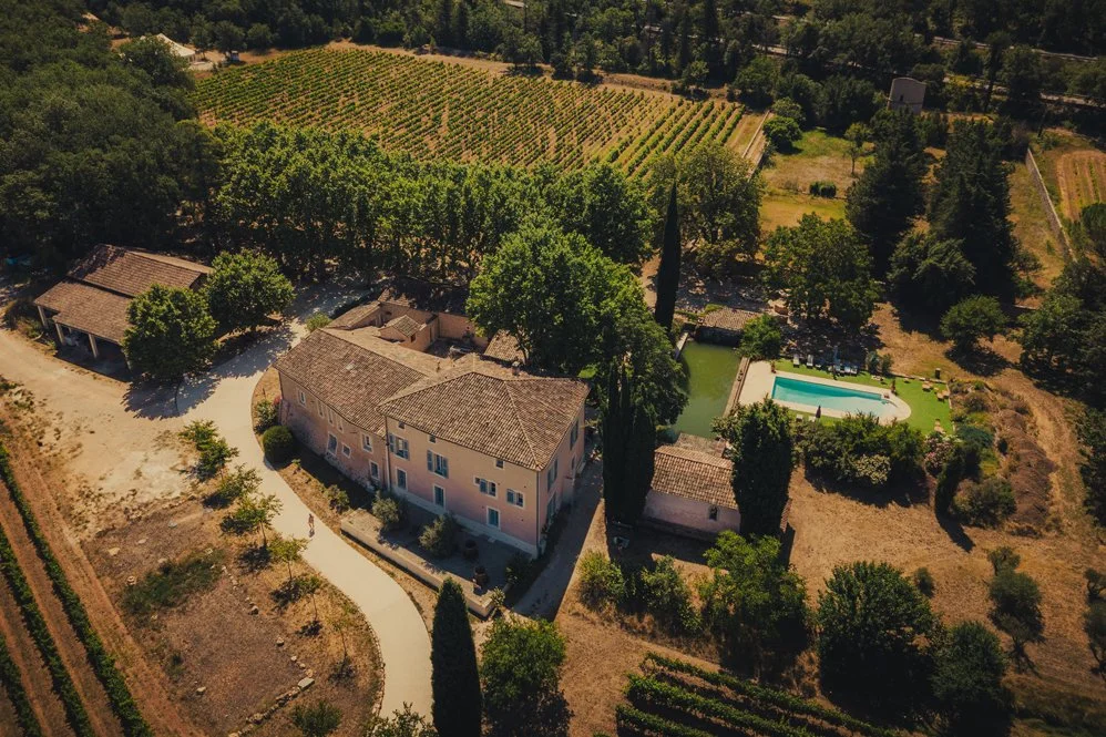 Drone shot of Domaine les Muriers