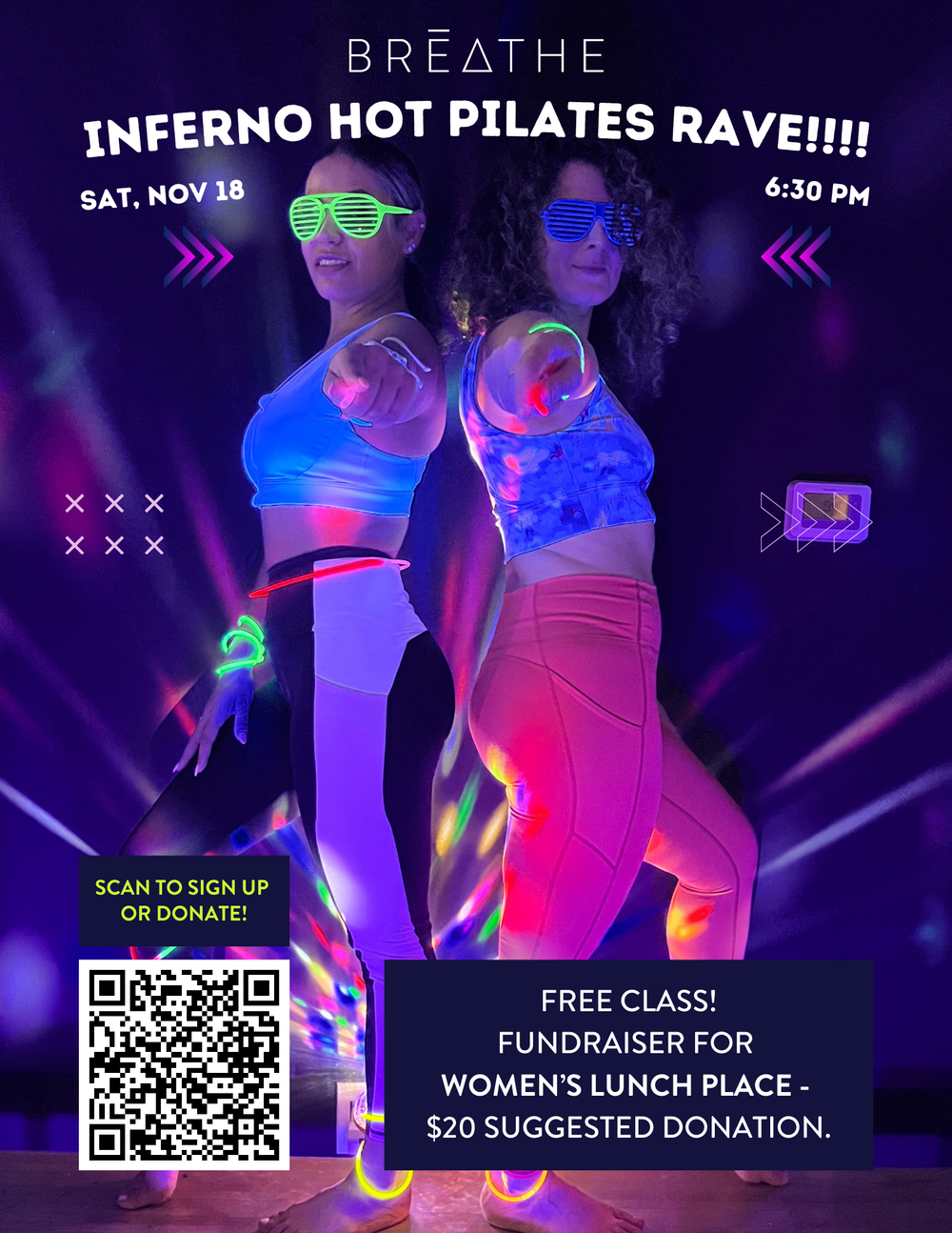 FREE! Inferno Hot Pilates RAVE! with Alanna + Yaya — BREATHE Cambridge