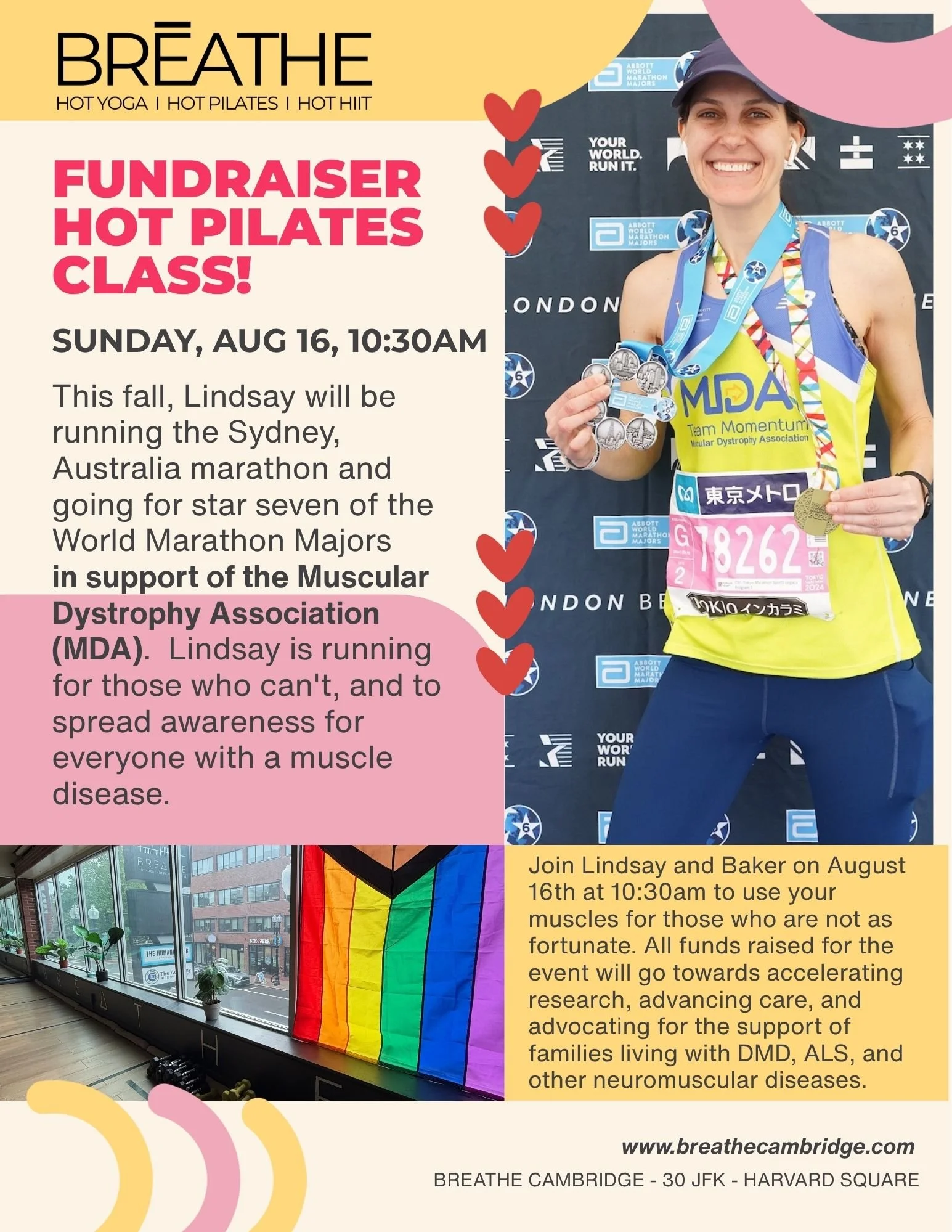 FUNDRAISER PILATES: MUSCULAR DYSTROPHY ASSOCIATION w/ LINDSAY + BAKER