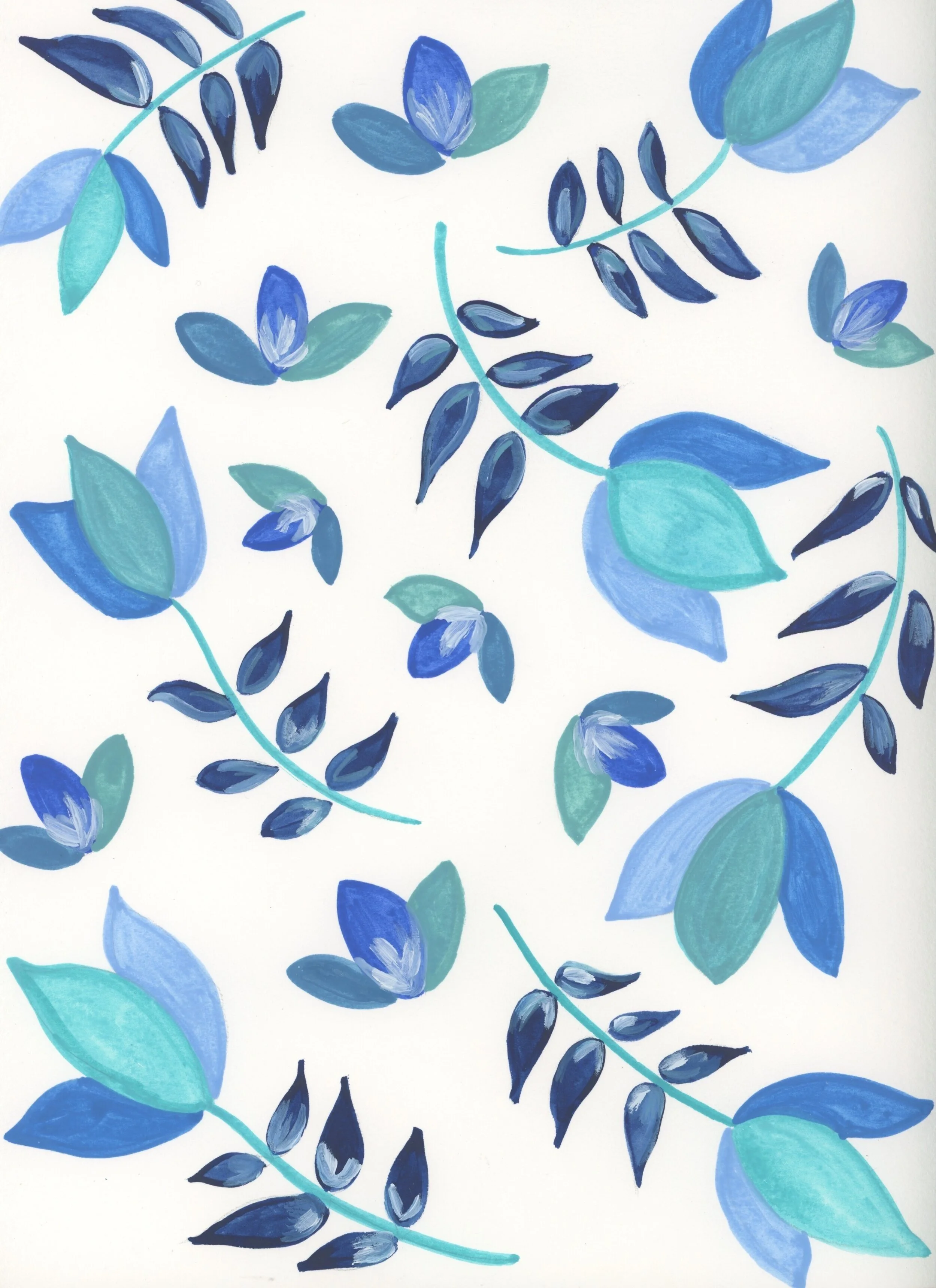 Mexican blue flowers