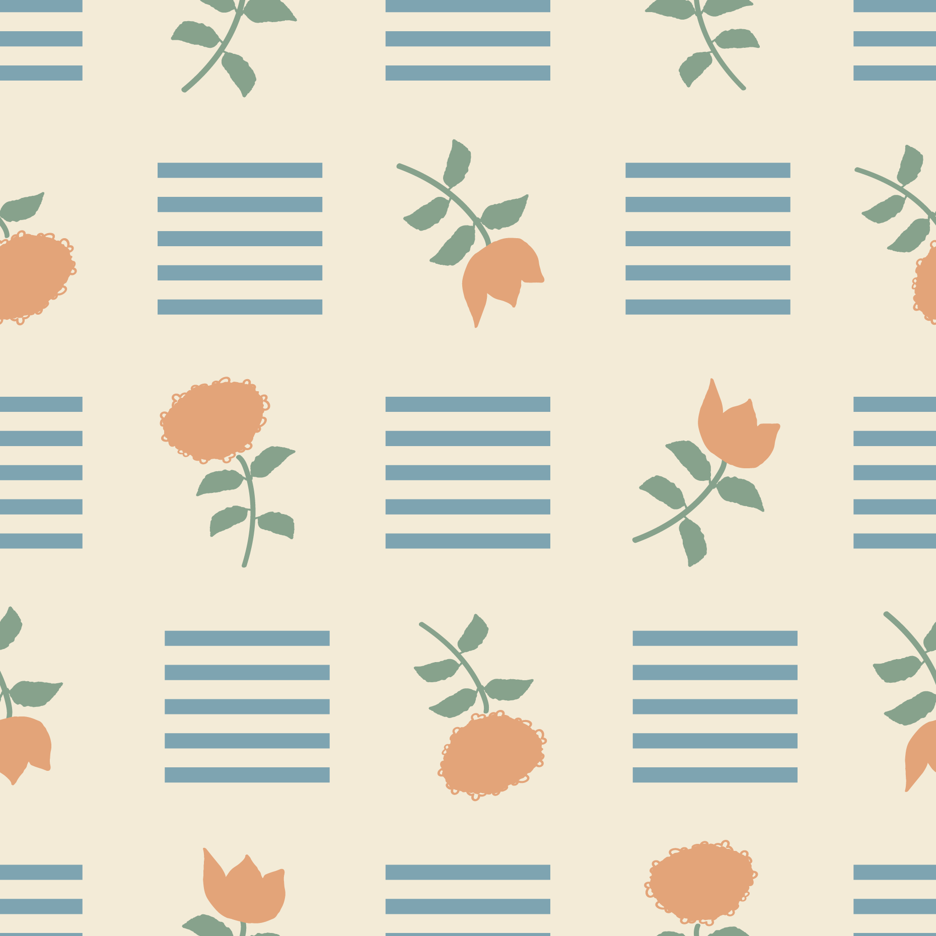spoonflower sample - dashes and flower.png