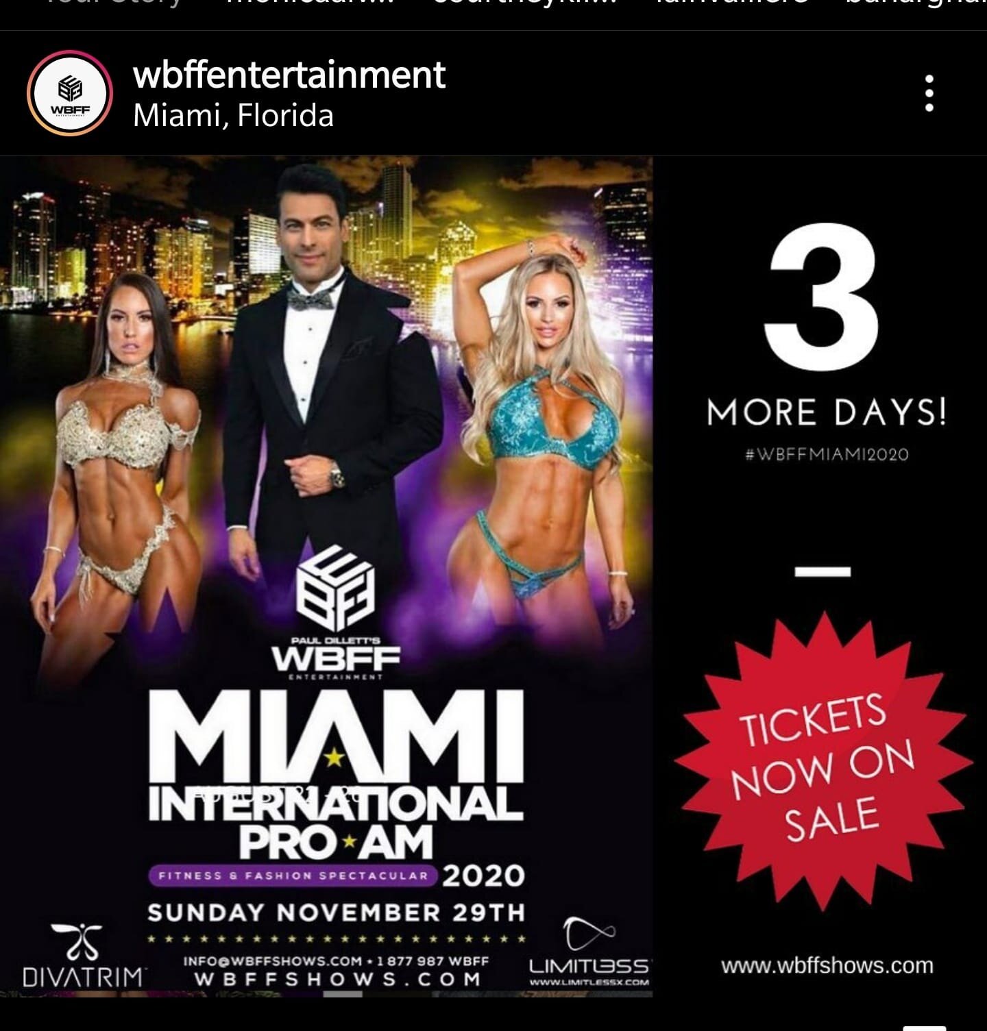 It's Show Weekend (WBFF Miami)