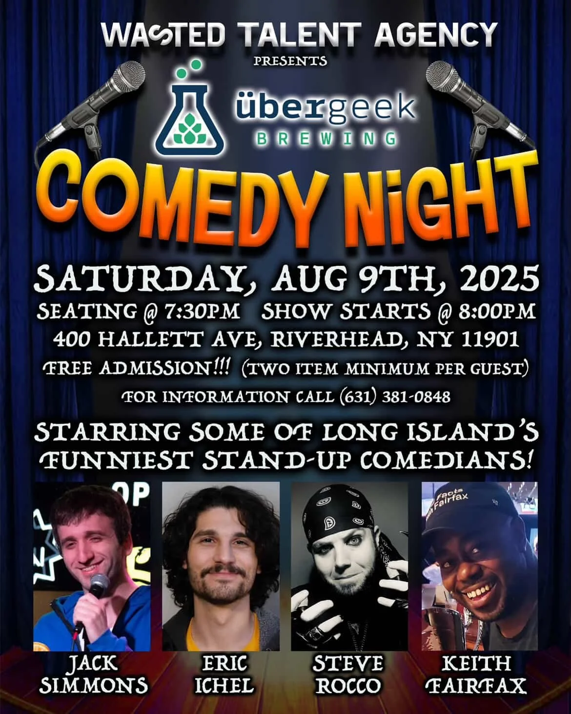 Wasted Talent Presents: A night of laughs STAND UP COMEDY