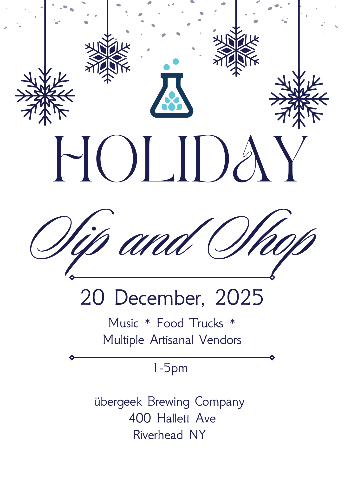 HOLIDAY SIP &amp; SHOP