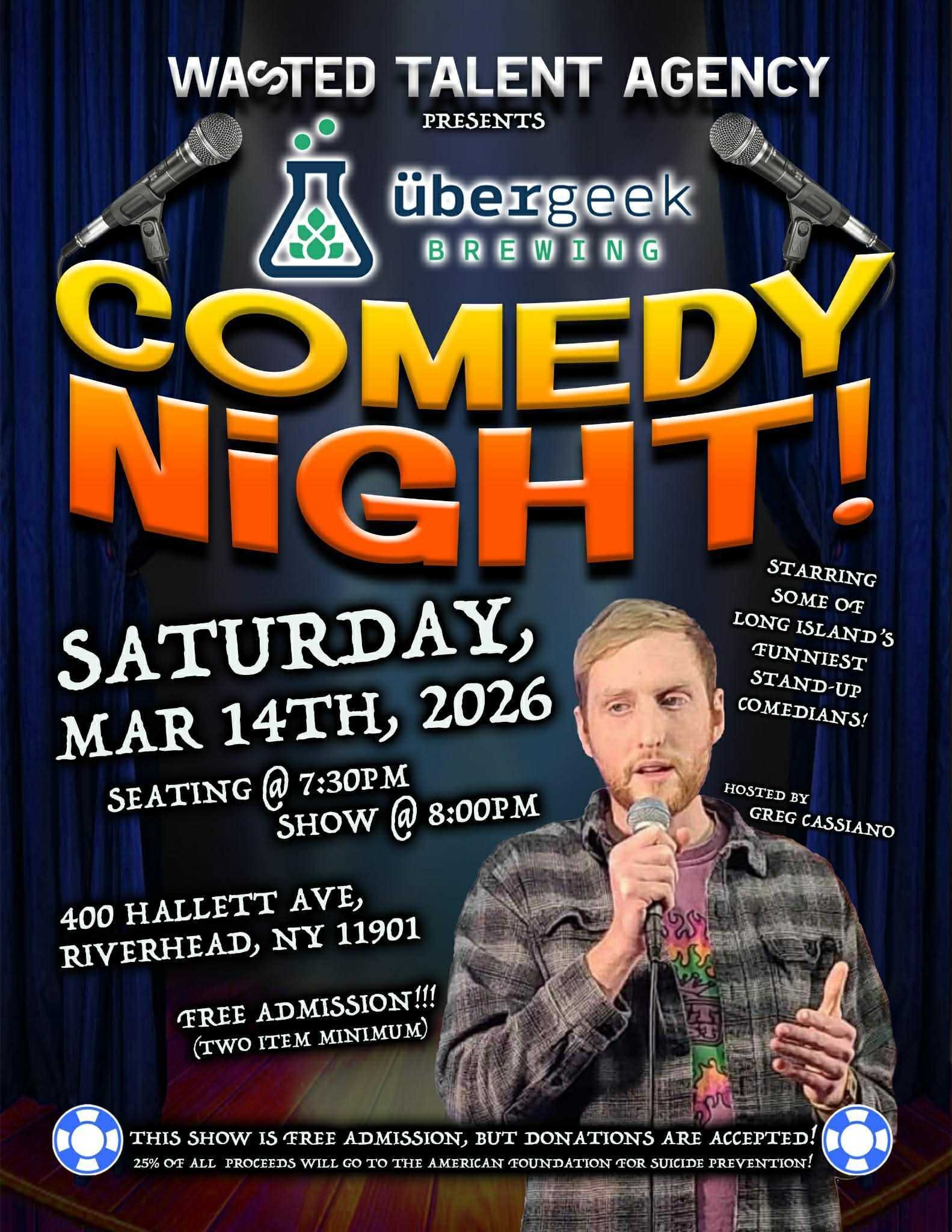 Wasted Talent Agency presents Comedy Night!