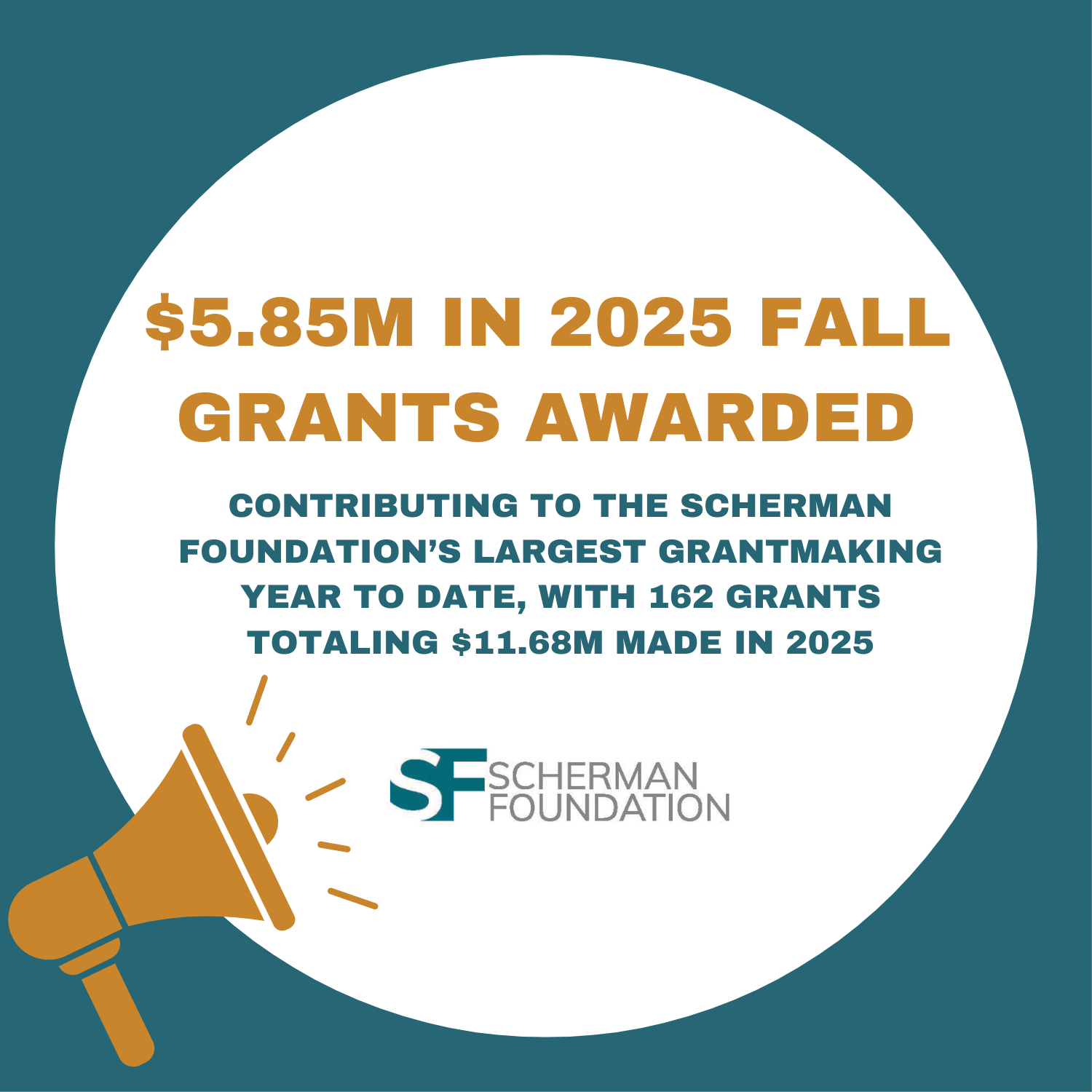 The Scherman Foundation Awards $5.85 Million in 2025 Fall Grantmaking 