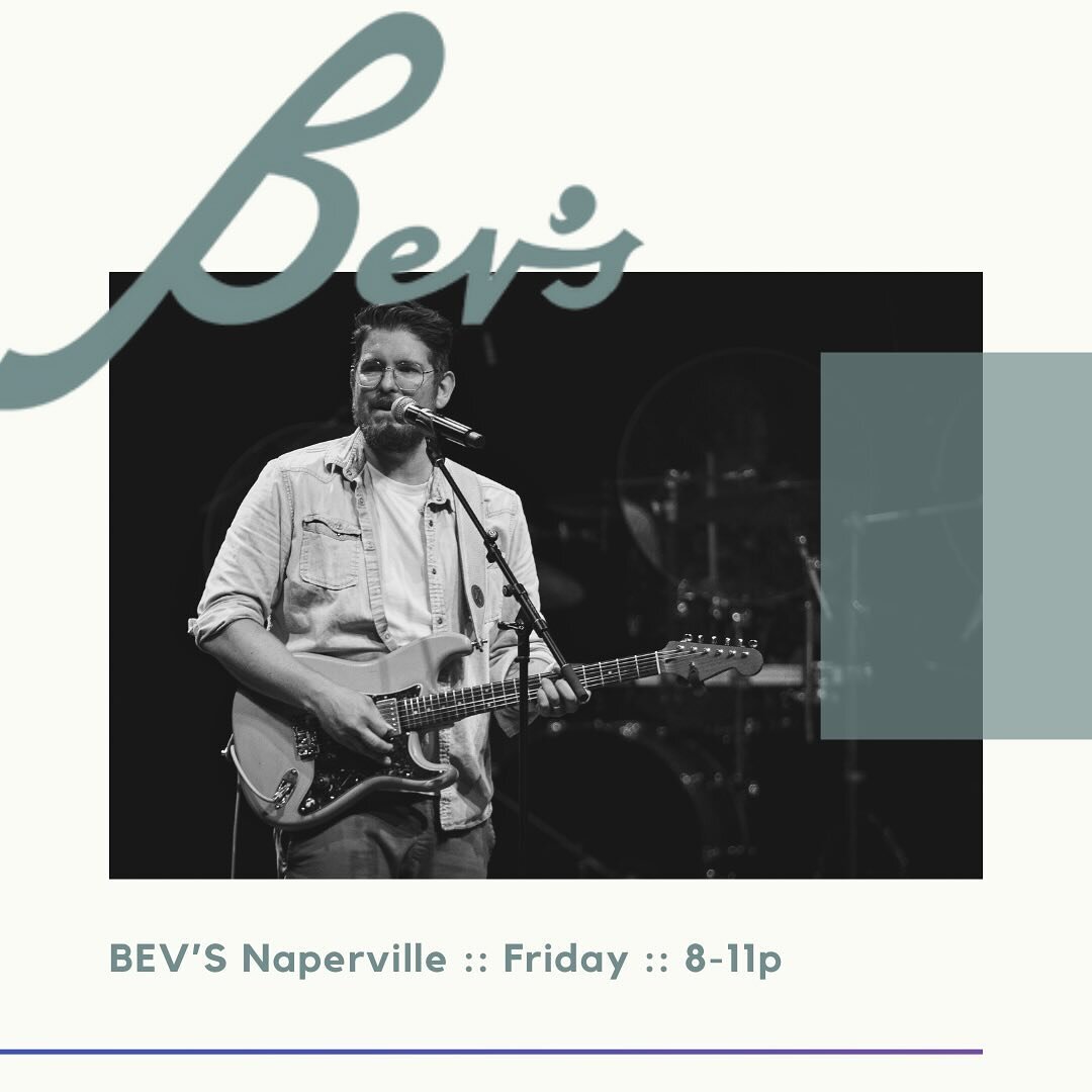 It might be snowing but spring has sprung. Come hang with me tonight @bevsnaperville for some tunes and libations.
