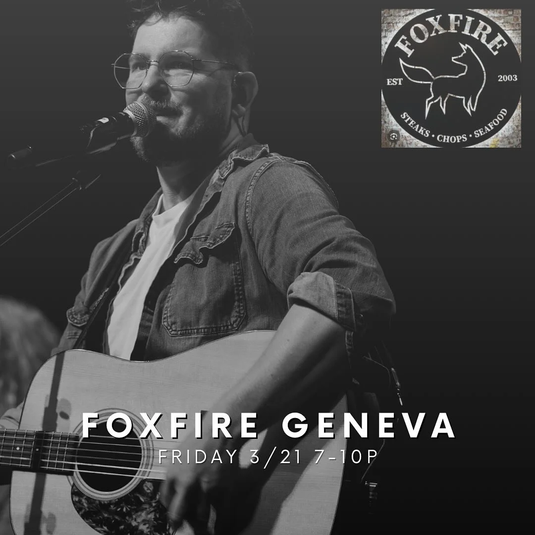 Come hang with me tomorrow and eat some great food @foxfiregeneva
I’ll be playing from 7-10p!