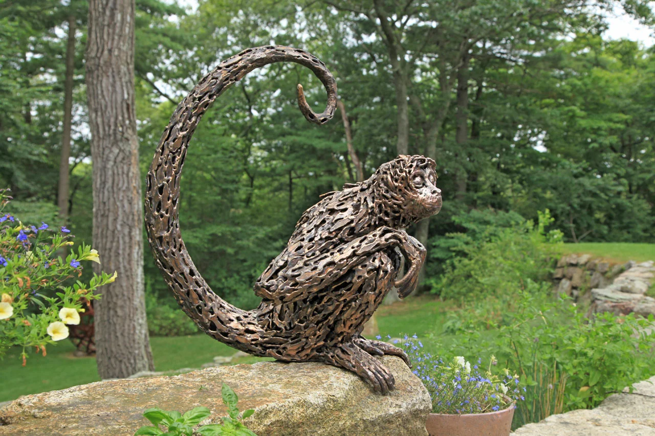 Spider Monkey Sculpture