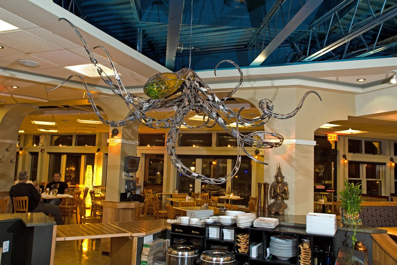 Octopus Sculpture by Chris Williams Latitude 43 Restaurant