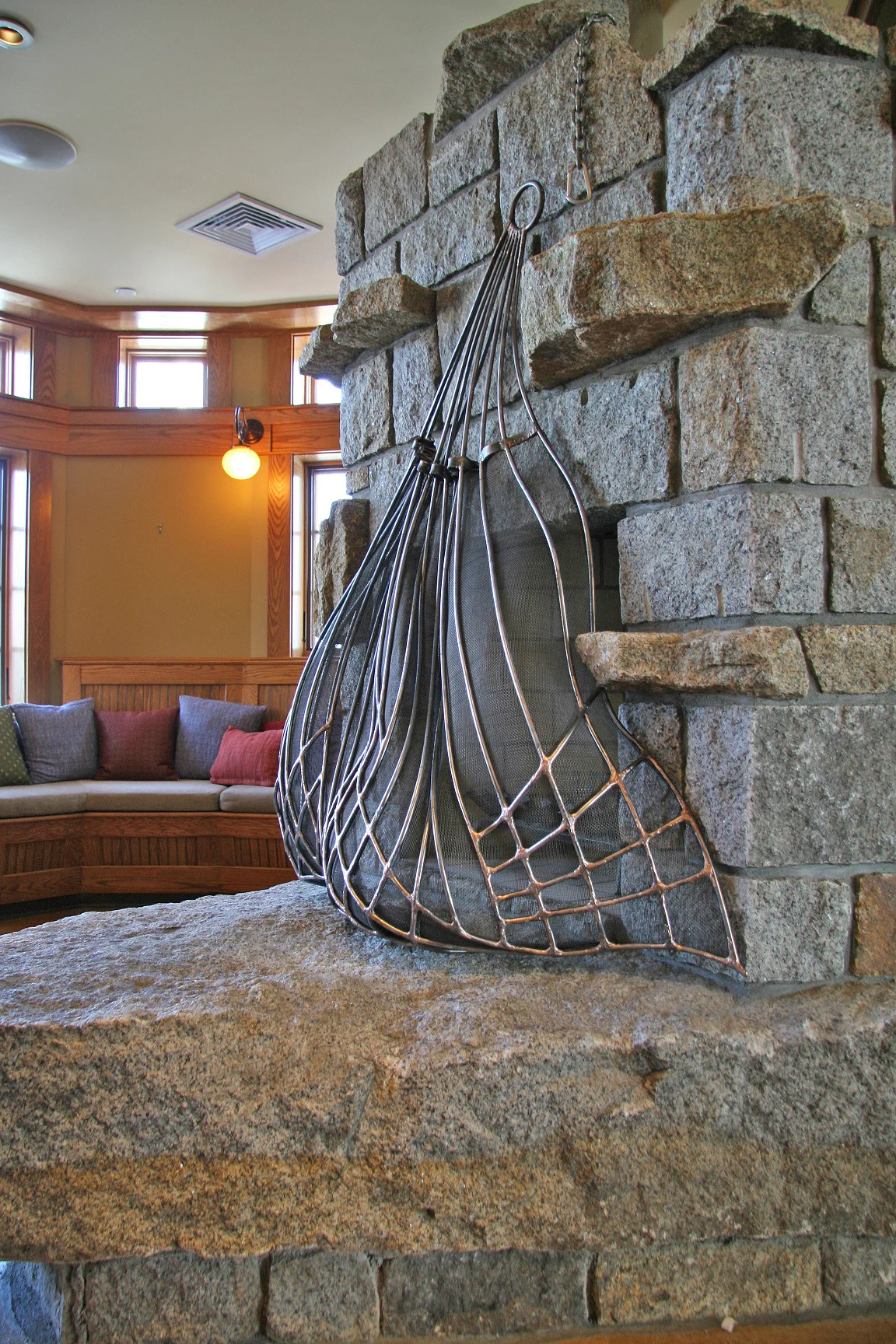Fire Screen by Chris Williams Latitude 43 Restaurant